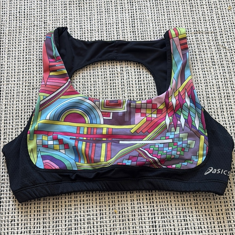 Asics Women’s Multicolored Sports Bra SZ Medium